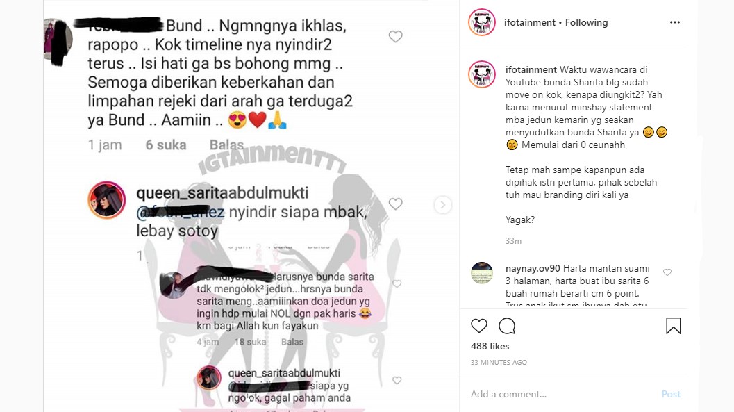 Sarita Abdul Mukti Mendadak Disindir Belum Bisa Move On, Balasan Menohok Tuai Sorotan