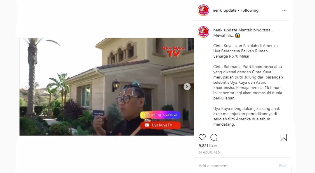 Anak Sulung 2 Tahun Lagi Akan Kuliah di Amerika, Uya Kuya Siap Belikan Rumah Mewah Puluhan Miliar