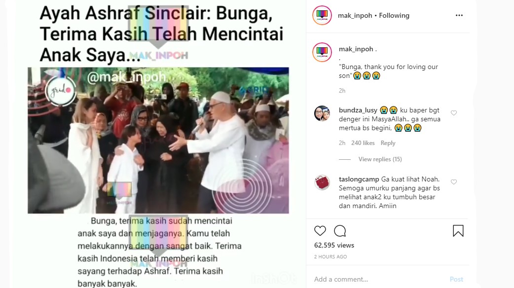 Ayah Ashraf Sinclair Ungkap Rasa Terima Kasih ke BCL, Langsung Bikin \'Haru Berjamaah\'