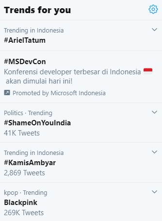 PDibuat Speechless oleh Dodit Mulyanto, Ariel Tatum Puncaki Trending Topic Twitter