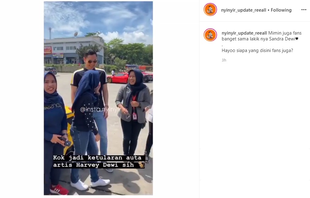 Fans Heboh Ketemu Harvey Moeis Sampai Ngajak Foto Bareng, Begini Reaksi Sandra Dewi