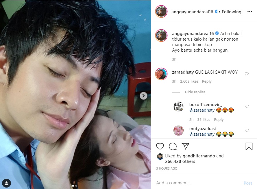 Adhisty Zara ‘Ngegas’ Usai Fotonya Tidur Mangap Diumbar Angga Yunanda, Fans Ikut Bereaksi