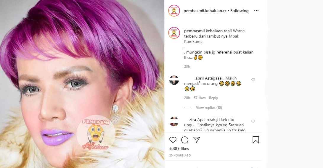 Barbie Kumalasari Cat Rambut dengan Warna Mencolok, Langsung Diumpamakan Bak Ini