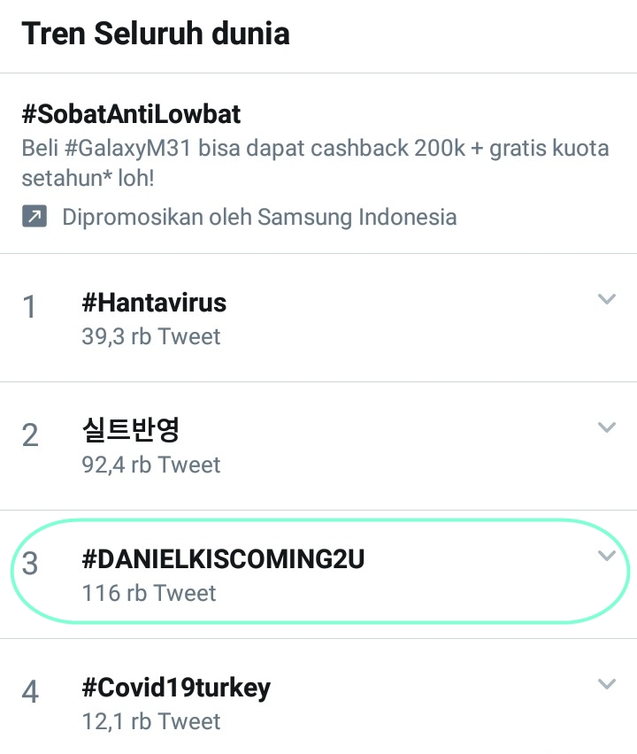 Kang Daniel Comeback Usai Hiatus, Fans Girang Hingga Jadi Trending Topik