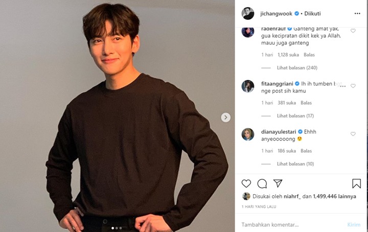 Ji Chang Wook Biarkan Wajah Ganteng Disorot Lampu, Sederet Publik Figur Tanah Air ‘Kalap’