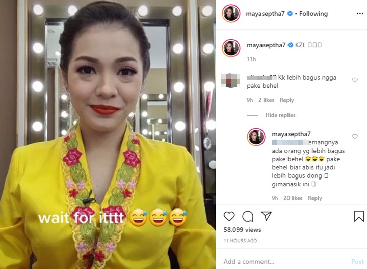 Maya Septha Balas Komentar Julid Soal Penampilan Terbarunya