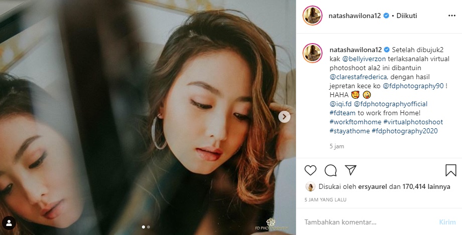 Tak Mudah Bujuk Natasha Wilona Ikutan Virtual Photoshoot, Intip Begini Hasilnya