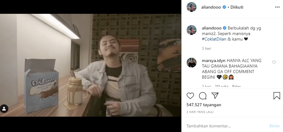 Fans Mendadak Serbu ‘Lapak’ Instagram Aliando, Ada Apa?