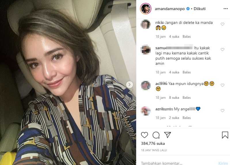 Biasa Bergaya Seksi dengan Rambut Panjang, Amanda Manopo Tampil Beda Masih Disambut Positif?