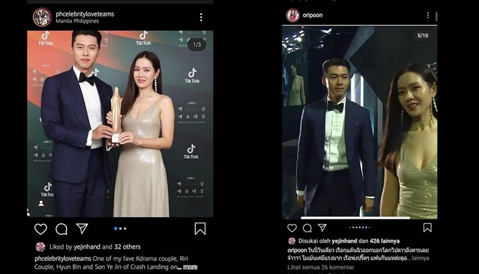 Fans Kembali Heboh Usai Son Ye Jin Ketahuan Like Postingan Dirinya Bareng Hyun Bin