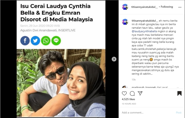 Laudya Cynthia Bella Resmi Cerai, Titisan Nyai Ratu Kidul Ungkap Kemungkinan Rujuk?