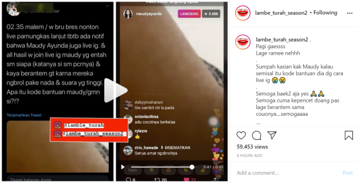 Geger Live IG Maudy Ayunda Cekcok dengan Pria Diduga Pacar Baru, Sengaja Minta Pertolongan?