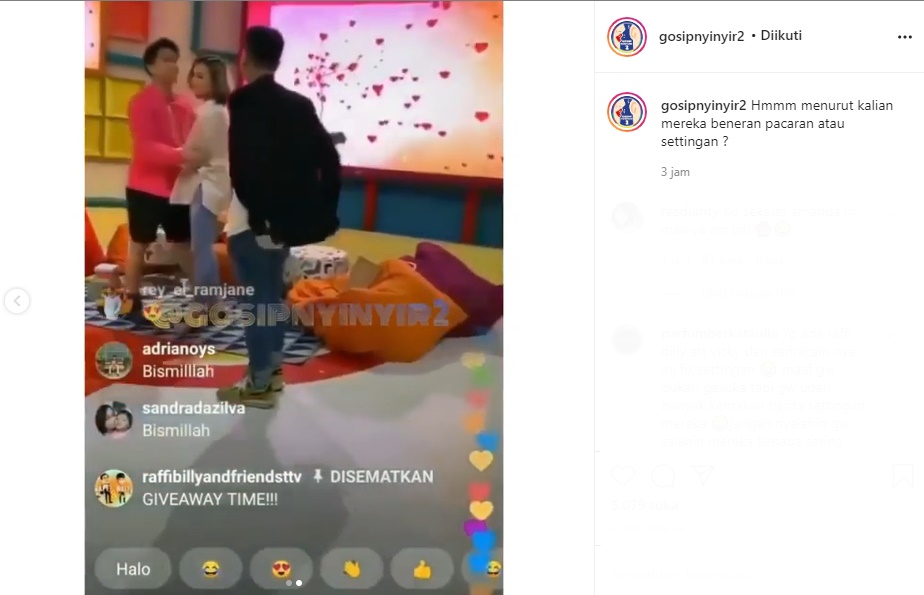 Beredar Video Billy Syahputra Peluk Mesra Amanda Manopo, Fix Pacaran?