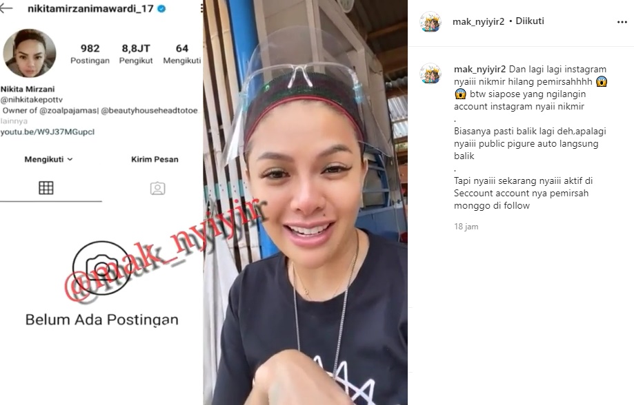 Biasa ‘Ngegas’, Nikita Mirzani Santai Kala Akun IG Sempat Hilang Lagi Seraya Petik Kebaikan Ini