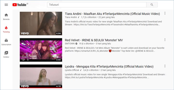 tiara andini mengalahkan lyodra di video trending youtube indonesia saat ini, jumat (10/7)