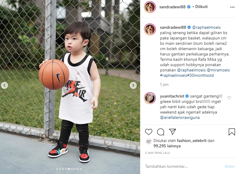 Sebut Raphael Moeis Anak Sandra Dewi Bibit Unggul, Yuanita Christiani Ramai ‘Digoda’ Fans