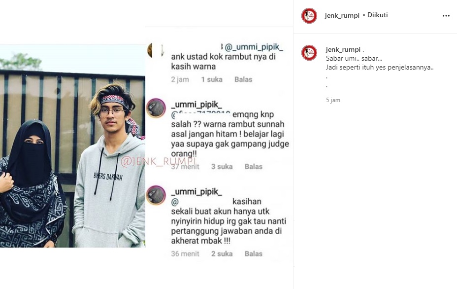 Biasa Kalem, Umi Pipik Mendadak Disebut Jawab ‘Ngegas’ Nyinyiran Soal Rambut Pirang Abidzar