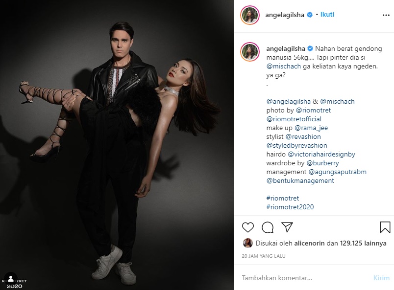 Bikin Fans Kelewat Baper, Intip Keserasian Mischa Chandrawinata dan Angela Gilsha di Foto Ini