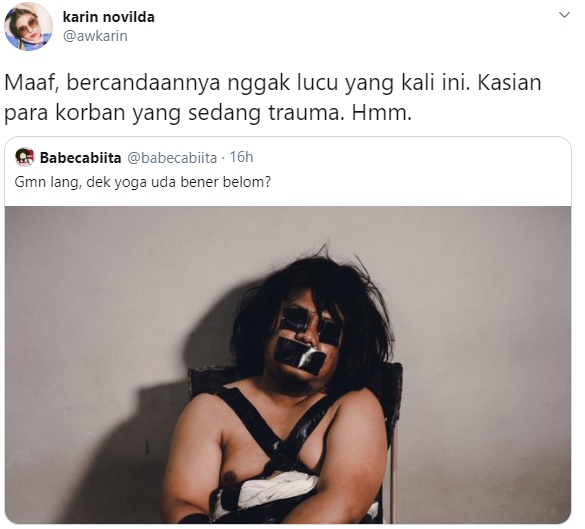 Babe Cabita Langsung Ditegur Awkarin Usai Parodikan Kasus ‘Gilang Bungkus’