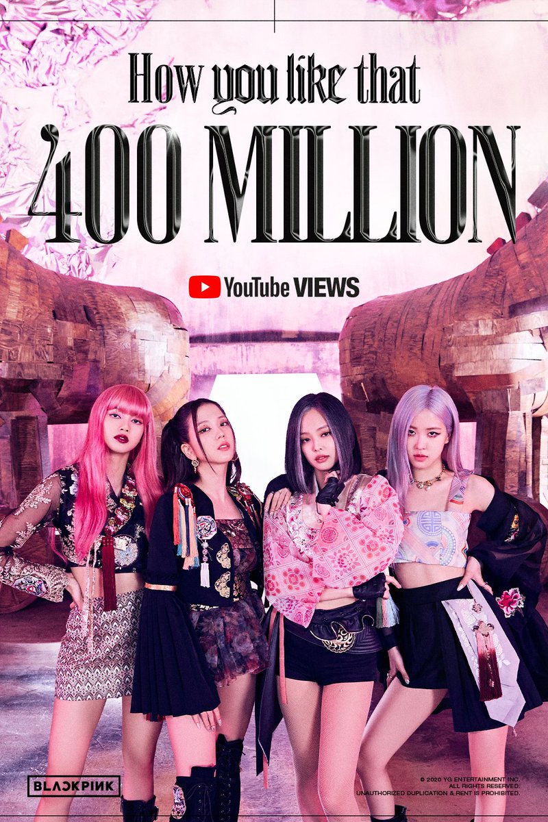 Belum 2 Bulan Dirilis, MV \'How You Like That\' BLACKPINK Sudah Capai 400 Juta Viewers