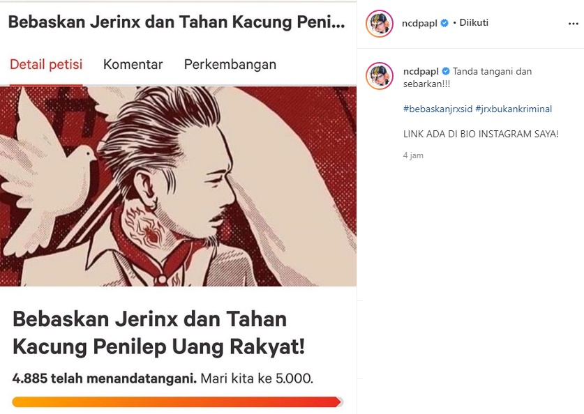 Suami Ditahan, Nora Alexandra Ajak Tandatangani Petisi ‘Bebaskan Jerinx’ Diserbu Opini Pro-Kontra