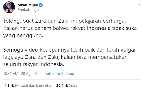 Tanggapi Video Dada Adhisty Zara Dipegang Sang Pacar, Mbah Mijan Malah Tuai Kritikan Pedas