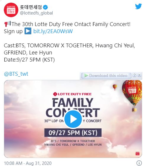 Bak Konser Big Hit, Lotte Duty Free Family Hadirkan BTS, G-FRIEND, Hingga TXT