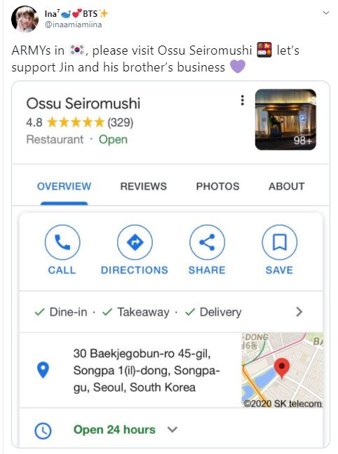 Jin Ungkap Kakaknya Jual Mobil untuk Pertahankan Restoran yang Hampir Bangkrut Karena COVID 19