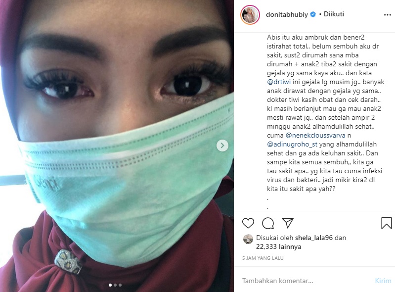 Demam Tinggi-Susah Nafas, Simak Cerita Donita Pertama Kali Rasakan Sakit Sampai Bikin Putus Asa