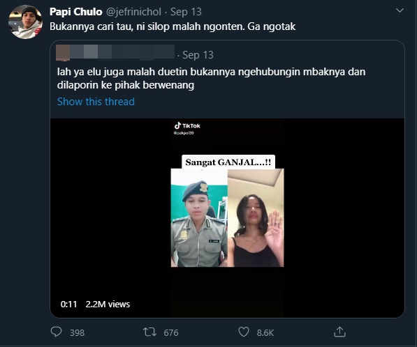 cuitan jefri nichol yang berujung mendapatkan kritikan warganet