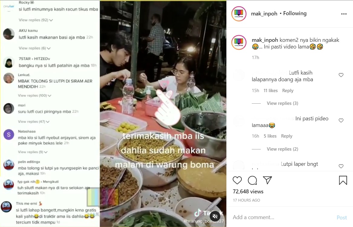 Beredar Video Lutfi Agizal dan Salshadilla Juwita Makan Bersama di Warung, Balikan?