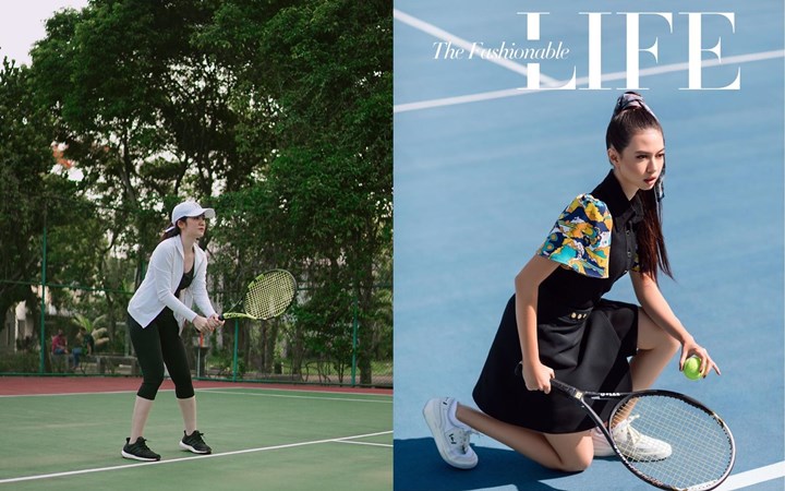 Febby Rastanty dan Yuki Kato Ternyata Bisa Main Tenis