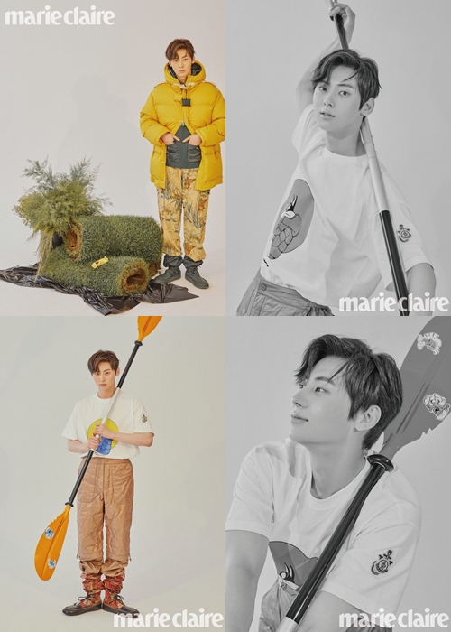 Minhyun Tampil Energik di Pemotretan Bareng Marie Claire, Visualnya Bikin Netizen Klepek-Klepek