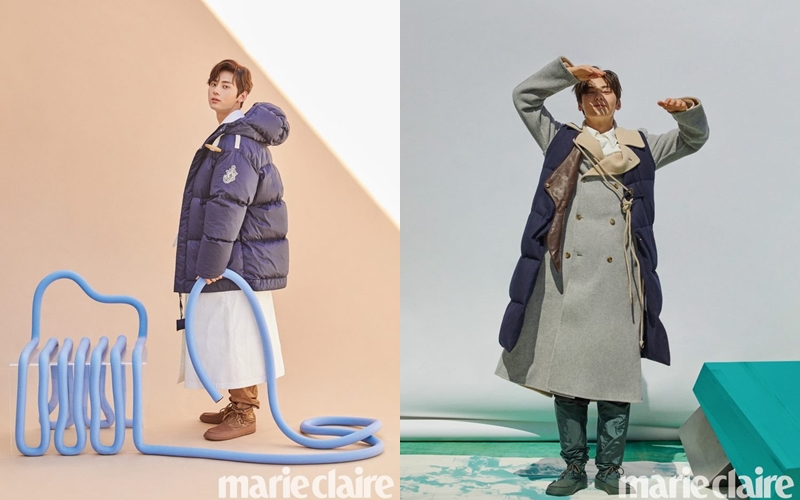 Minhyun Tampil Energik di Pemotretan Bareng Marie Claire, Visualnya Bikin Netizen Klepek-Klepek