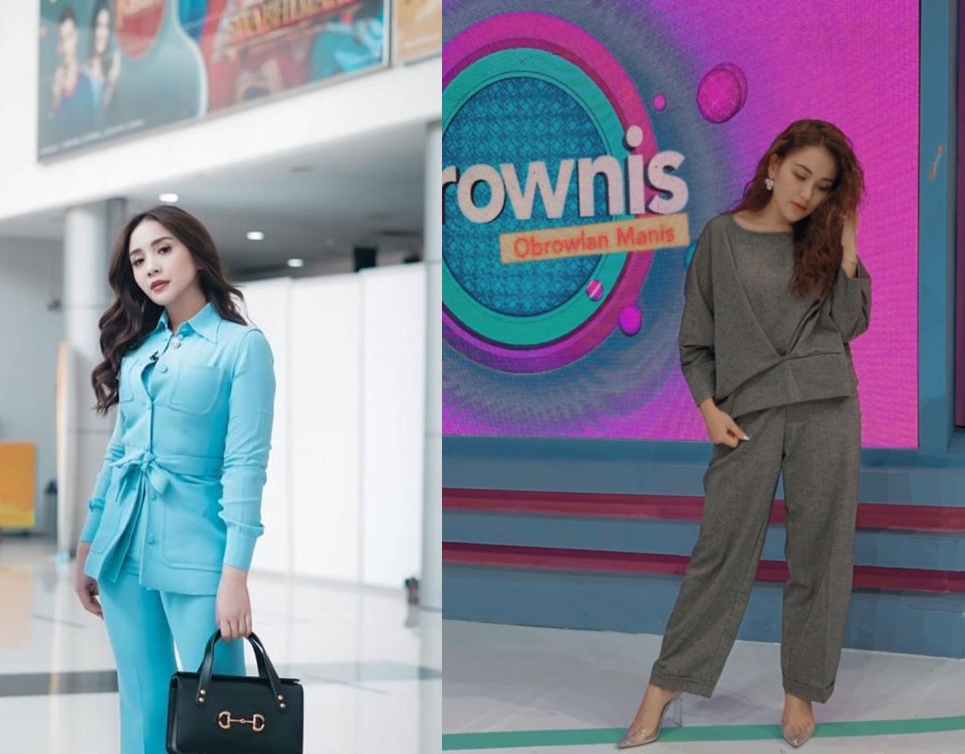 7 Adu Gaya Nagita Slavina dan Ayu Ting Ting Kala Kenakan Busana Serupa