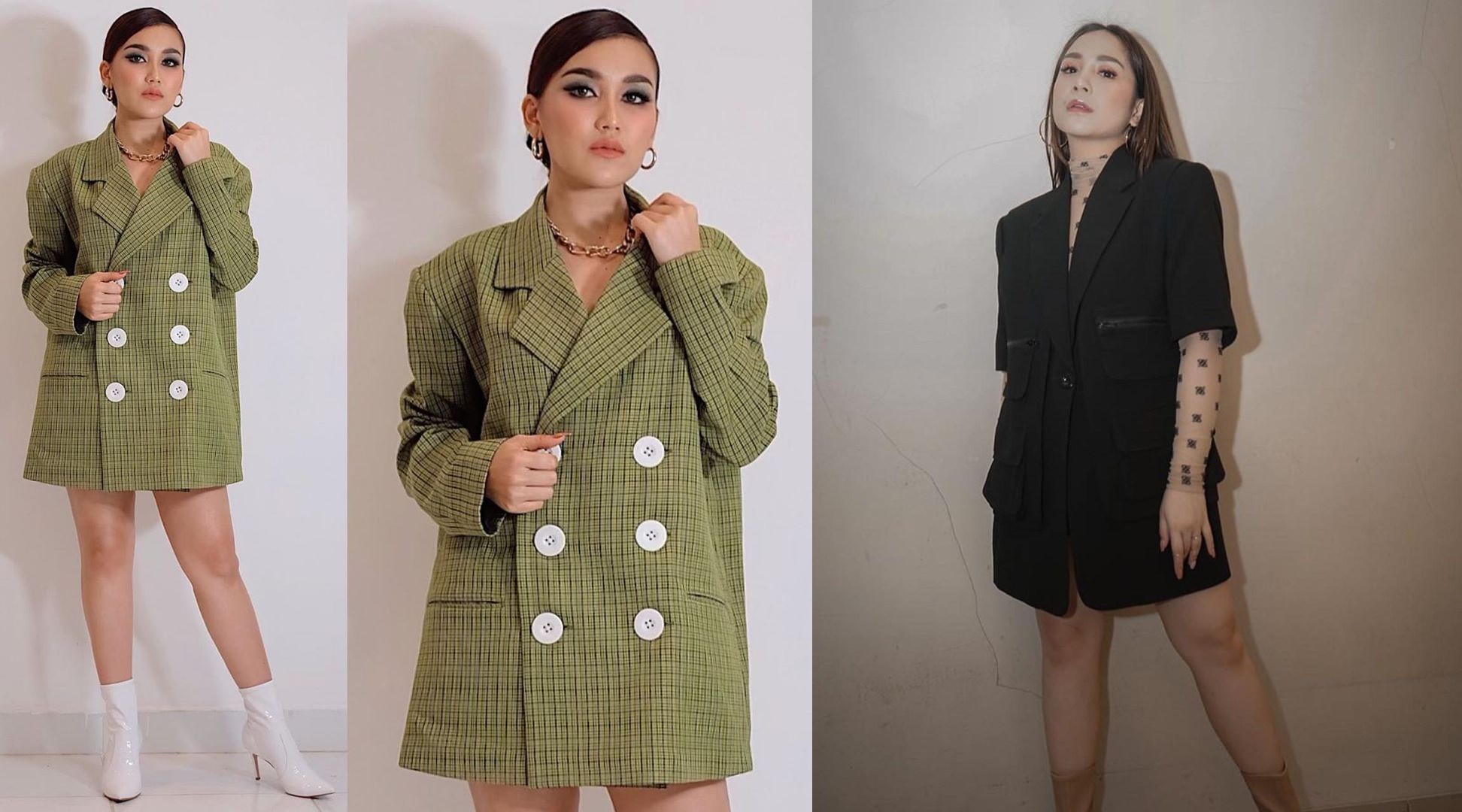 7 Adu Gaya Nagita Slavina dan Ayu Ting Ting Kala Kenakan Busana Serupa