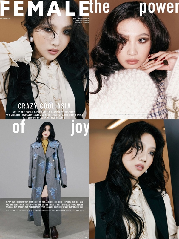 Joy Tampil Menggoda dengan Smokey Eyes dan Rambut Acak-Acakan di Pemotretan Bareng Majalah Singapore