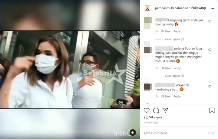 gisella anastasia mendatangi kantor kepolisian untuk kasus video syur yang tersebar di media sosial