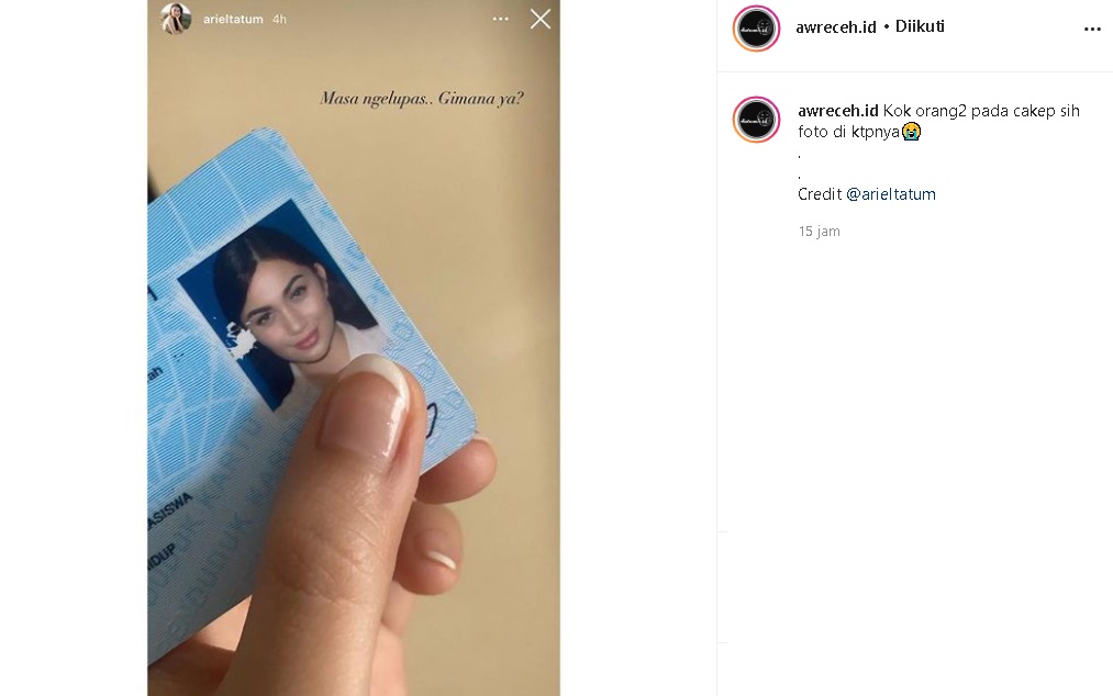 Ariel Tatum Unjuk Penampakan KTP yang Mengelupas, Fotonya Bikin Salfok