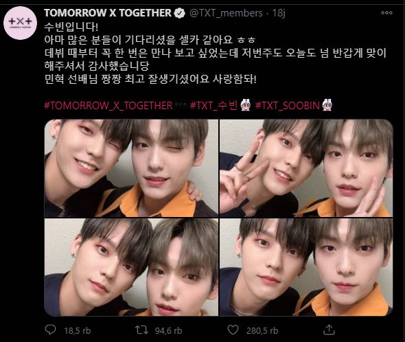 Selca Bareng, Netizen Sulit Bedakan Minhyuk dan Soobin