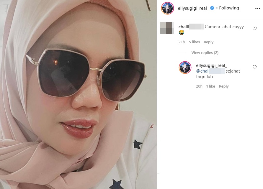 Pamer Selfie Kece Malah Disindir Pakai ‘Kamera Jahat’, Balasan Ely Sugigi Mak Jleb