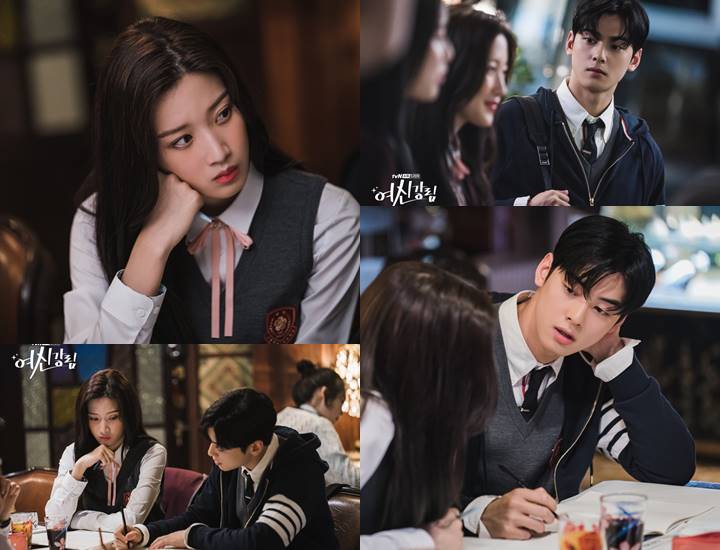 Cha Eun Woo dan Moon Ga Young Saling Tatap di ‘True Beauty’