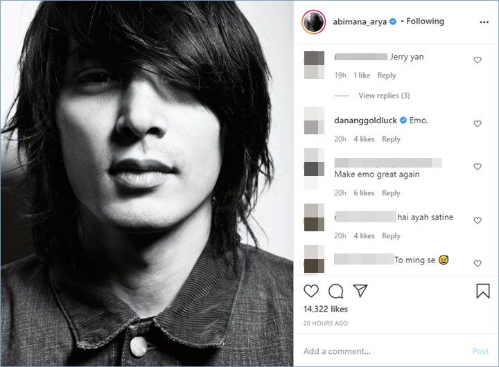 paras rupawan abimana aryasatya di tahun 2013 dinilai mirip dengan jerry yan tao ming se