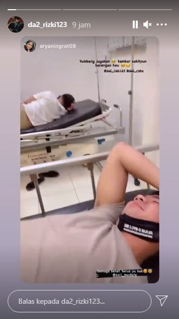 Nadya Mustika Unggah Foto USG, Rizki DA Terbaring di Rumah Sakit Bareng Sang Kembaran