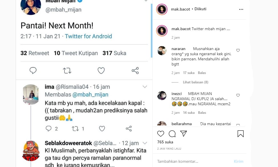 Bahas Pantai dan Bulan Depan, Mbah Mijan Malah Ditanggapi Sinis Hingga Nama Mbak You Terseret