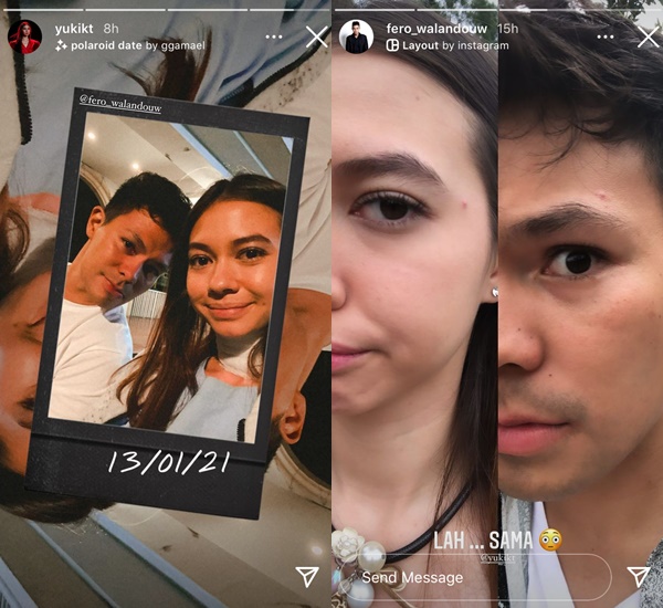 Yuki Kato dan Fero Walandouw Kompak Posting Foto Bersama