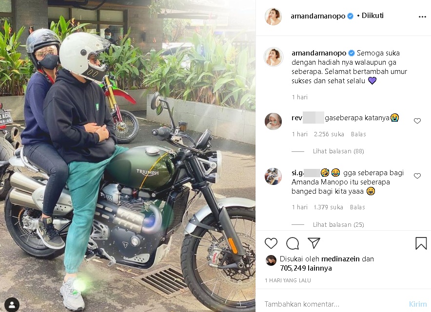 Beri Kado Ultah Mewah untuk Billy Syahputra, Pengakuan Amanda Manopo Ini Bikin Netizen ‘Nangis’