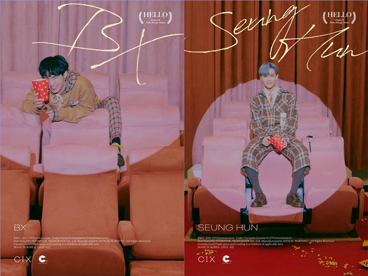 CIX merilis foto teaser individual BX dan Seunghun untuk comeback awal Februari mendatang di album HELLO\' Chapter Ø. Hello, Strange Dream\'