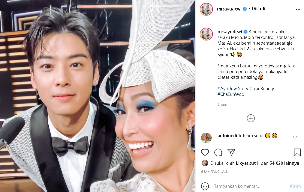 Demam Drakor \'True Beauty\', Ayu Dewi Kenang Foto Bareng Cha Eunwoo Bikin Fans Heboh Dikira Editan