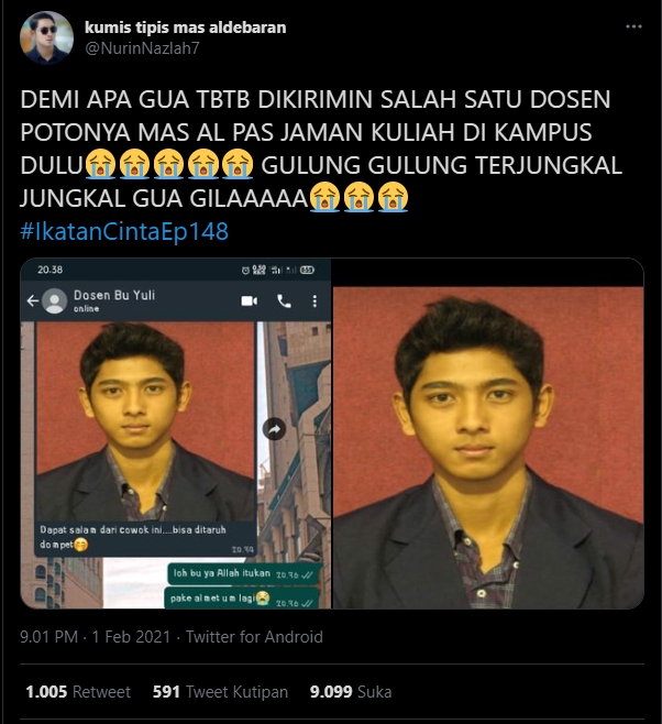 Beredar Foto Masa Muda Arya Saloka Saat Kuliah, Bikin Heboh Hingga Di-Notice Suami Putri Anne